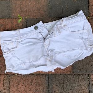 Gilly Hicks white denim shorts